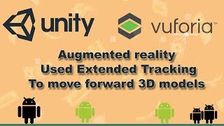 tutorial Unity and vuforia Augmented reality model 3d move forward [upl. by Oiralih]