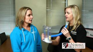 How To Use An Incentive Spirometer  The Nebraska Medical Center [upl. by Arytas574]