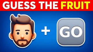 Guess the FRUIT by Emoji 🍎 Emoji Quiz [upl. by Aihsirt]