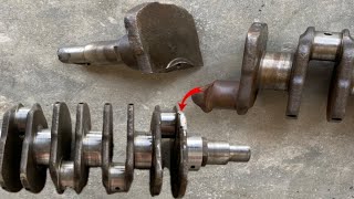 Broken crankshaft be Repaired Yes it’s possible Amazing process [upl. by Evalyn]