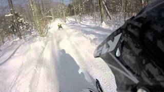 SnowmobilingFirst rideJan 2015West Leyden to RedfieldNY [upl. by Gemoets615]