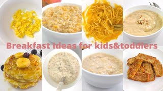 8 Breakfast recipes for babies kids and toddlers 6month3year  weight gaining recipes for babies [upl. by Diandre]