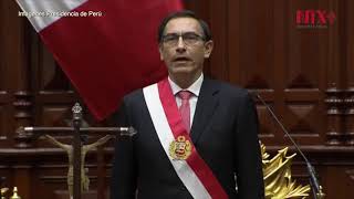 Martín Vizcarra jura como nuevo presidente de Perú [upl. by Elleraj]