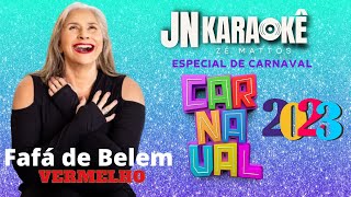 VERMELHO FAFA DE BELEM JN KARAOKE [upl. by Milla643]