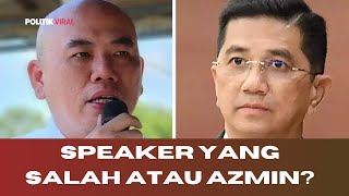 AZMIN ALI BIADAB ATAU SPEAKER BERAT SEBELAH [upl. by Irap]