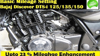 Bajaj Discover DTSi Basic Mileage Setting [upl. by Gilberta]