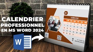 Comment créer un calendrier professionnel en Ms Word étape par étape [upl. by Rochell130]