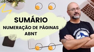 Sumário automático e numeração de páginas no word padrão ABNT [upl. by Acnalb56]