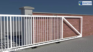 PAF  Mounting video of the cantilever gate  MANTION sliding systems [upl. by Richmal]