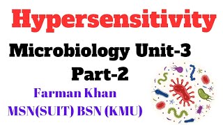 Hypersensitivity in UrduHindi  microbiology New Lecture  Chap 3 Part2 Important MCQS Pattern [upl. by Trstram]