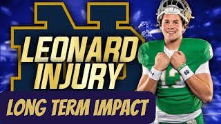 LONG TERM IMPACT☘️Of Riley Leonards Injury On Notre Dame [upl. by Jackie]