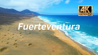 Fuerteventura drone 4K60fpsSotaventoCofeteMorro JableAjuyBetancuriaLaParedJandiaEntallada [upl. by Adnylg]