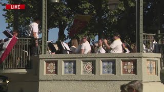 Oskaloosa city band plays for RVTV [upl. by Ivers355]