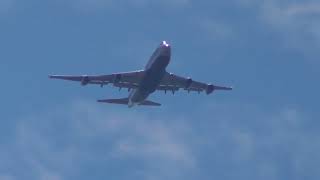 Silkway 747 heads into Birmingham over Cubbington [upl. by Dasa351]