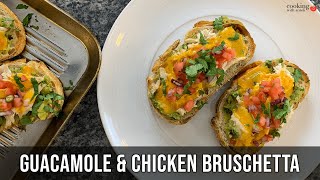 Guacamole and Chicken Bruschetta  Tasty Grilled Mexican Bruschetta Recipe  How to Make Bruschetta [upl. by Filahk441]