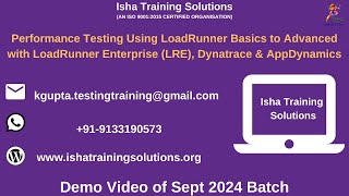 Performance Testing using LoadRunner Demopls WhatsApp or call on 91 9133190573 to enroll [upl. by Vrablik78]