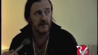 Motorhead amp Lemmy interview at Foundations Forum 95 Part 1 [upl. by Elvie]