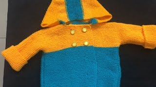 Easiest way of making Baby Coat आसानी से बनाये बच्चे का कोट   Knitting Hindi [upl. by Nytsirc533]