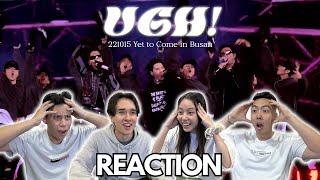 BTS Rap Line UGH and Cypher Part 3 Killer performance Busan Concert REACTION [upl. by Weigle]