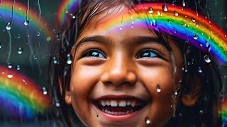 Raindrops amp Rainbows Song For Kids kids kidsvideo music kidssongs kidslearning newmusic [upl. by Ecinaj]