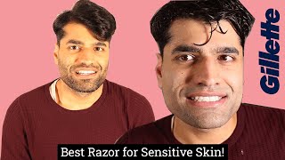 Gillette SkinGuard Sensitive Razor for Sensitive Skin Review [upl. by Woehick]