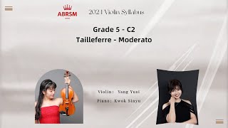 ABRSM Violin 2024 Grade 5 C2｜英國皇家音樂考試小提琴5級C2曲目示範｜Moderato [upl. by Allerie]