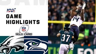 Seahawks vs Eagles Wild Card Round Highlights  NFL 2019 Playoffs [upl. by Aikemet460]