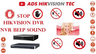 Hikvision DVRNVR Stop Beep Sound Disable Beep Sound on DVR  NVR [upl. by Candice460]