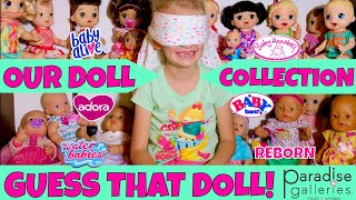 🤗Our Huge Doll Collection 💖 See All Of Our Baby Dolls In 1 Video Fun Guessing Game With Skye😂 [upl. by Ciryl]