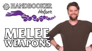 Handbooker Helper Melee Weapons [upl. by Towny451]