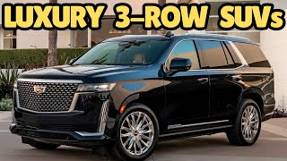 TOP 7 LUXURY LARGEST 3ROW SUVs in 2024  Best 3 Row Luxury SUV 2024 [upl. by Thurmann592]