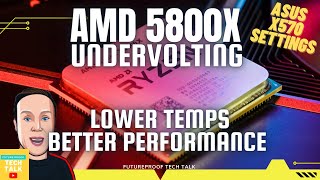 Ryzen 5800x Undervolt Bios Settings [upl. by Meggs562]