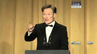 Conan OBrien remarks at 2013 White House Correspondents Dinner CSPAN [upl. by Lindsley]