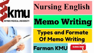 Memo Writing in English  Types of memo writing  Memo Writing Format  English MCQS By Farman KMU [upl. by Ardiekal215]