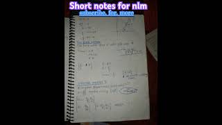 Nlm short notes  jee neet short notes  short notes [upl. by Hump]