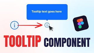 How to Create TOOLTIP Component In Figma  Figma Tutorial [upl. by Amend]