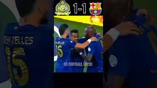 Al Nassr VS Barcelona 71🔥😈 ronaldo football Cr7  viral shortvideo subscribe [upl. by Sewellyn]