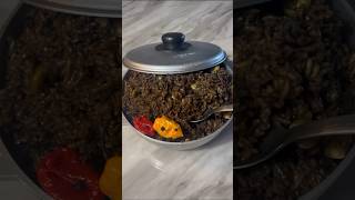 Haitian Black Rice Diri Djon Djon haitianfood [upl. by Lovel]