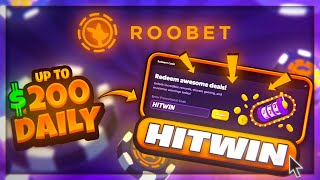 ROOBET PROMO CODE HITWIN FREE 200 DAILY BONUS roobet promo code 2024 [upl. by Griff371]