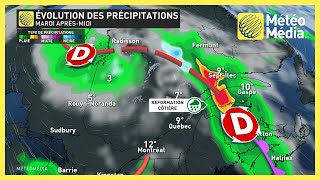 Jusquà 150 mm dans ces régions du Québec  les quantités revues à la hausse [upl. by Sherman]