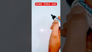 How to draw cute cat howtodraw kidsdrawing shorts ​⁠PalakEducationArts [upl. by Eanrahc]