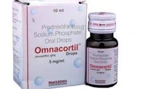 omnacortil drops 5mg uses  omnacortil drops uses in hindi  omnacortil drops prednisolone [upl. by Gilba886]