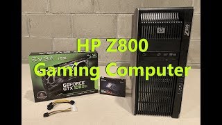 HP Z800 Gaming Computer GTX 1080 TI and NVME2 Install [upl. by Whyte]