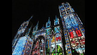 Illumination of Rouen Cathedral [upl. by Dall]