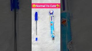 Normal Vs Cute Stationery Pencil Pen Eraser Pal Haul Back To School Shopping Items shorts [upl. by Eduino]