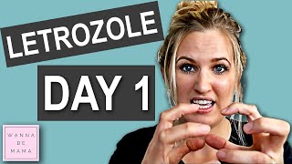 Letrozole  Femara Side Effects  Day 1  my Fertility Journey [upl. by Ellehcsar]