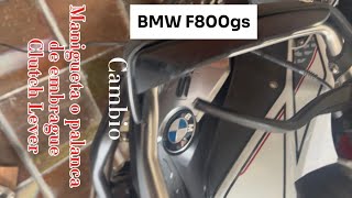 Cambio de manigueta o palanca de embrague Change clutch lever BMW F800GS F700GS [upl. by Ecnarolf]