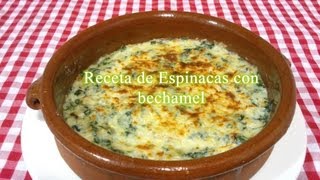 Receta de Espinacas con Bechamel [upl. by Adnicaj]