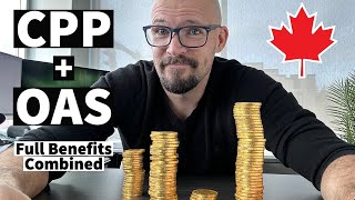 How Much Money Will I Get from CPP and OAS  Canadian Retirement Benefits [upl. by Ahsiet160]