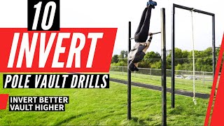 10 Pole Vault Drills for the Invert  Full High bar routine [upl. by Noired]